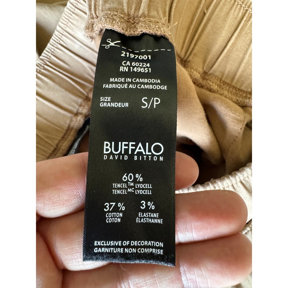 Buffalo Womens Tan Jogger Pants S Casual Comfort Boho Utility Stretch Earthy - Picture 7 of 13